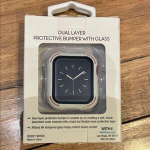 WITHit Dual Layer Protective Bumper Case for Smartwatch - Black & White